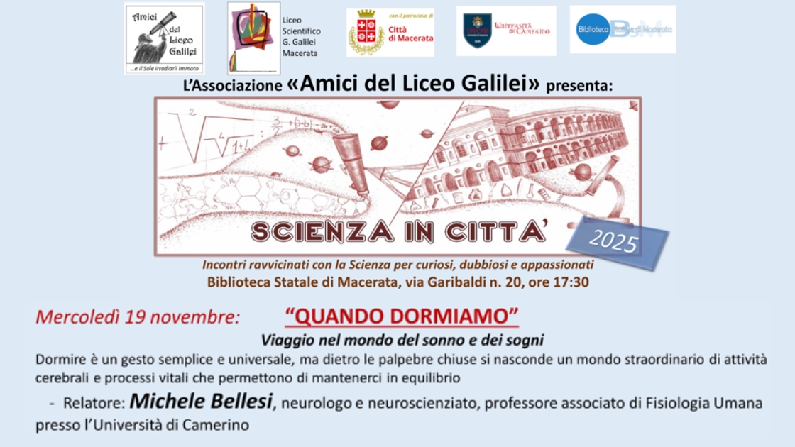 Scienza in città. Incontri ravvicinati con la Scienza per curiosi, dubbiosi e appassionati (edizione 2025). Secondo incontro